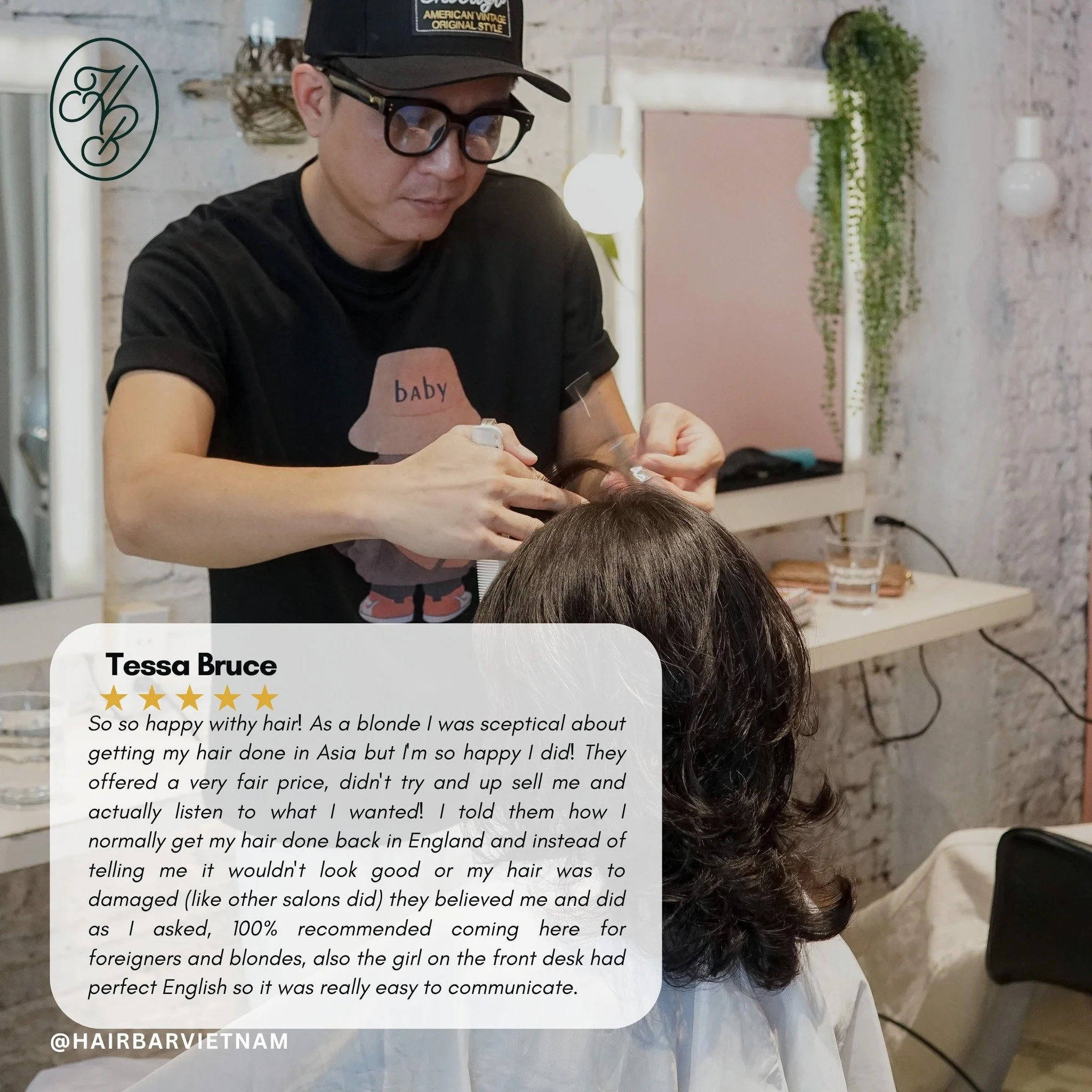 Cảm ơn v&igrave; đ&atilde; lu&ocirc;n tin tưởng v&agrave; đồng h&agrave;nh c&ugrave;ng Hair Bar. 🤍
___
Hair Bar
BOOK NOW / LI&Ecirc;N HỆ: 090 990 43 03
https://www.hairbar.vn/book
___
78 Ngo Duc Ke, 1 ST Floor, D1, HCMC
#newgenerationstylists #proud