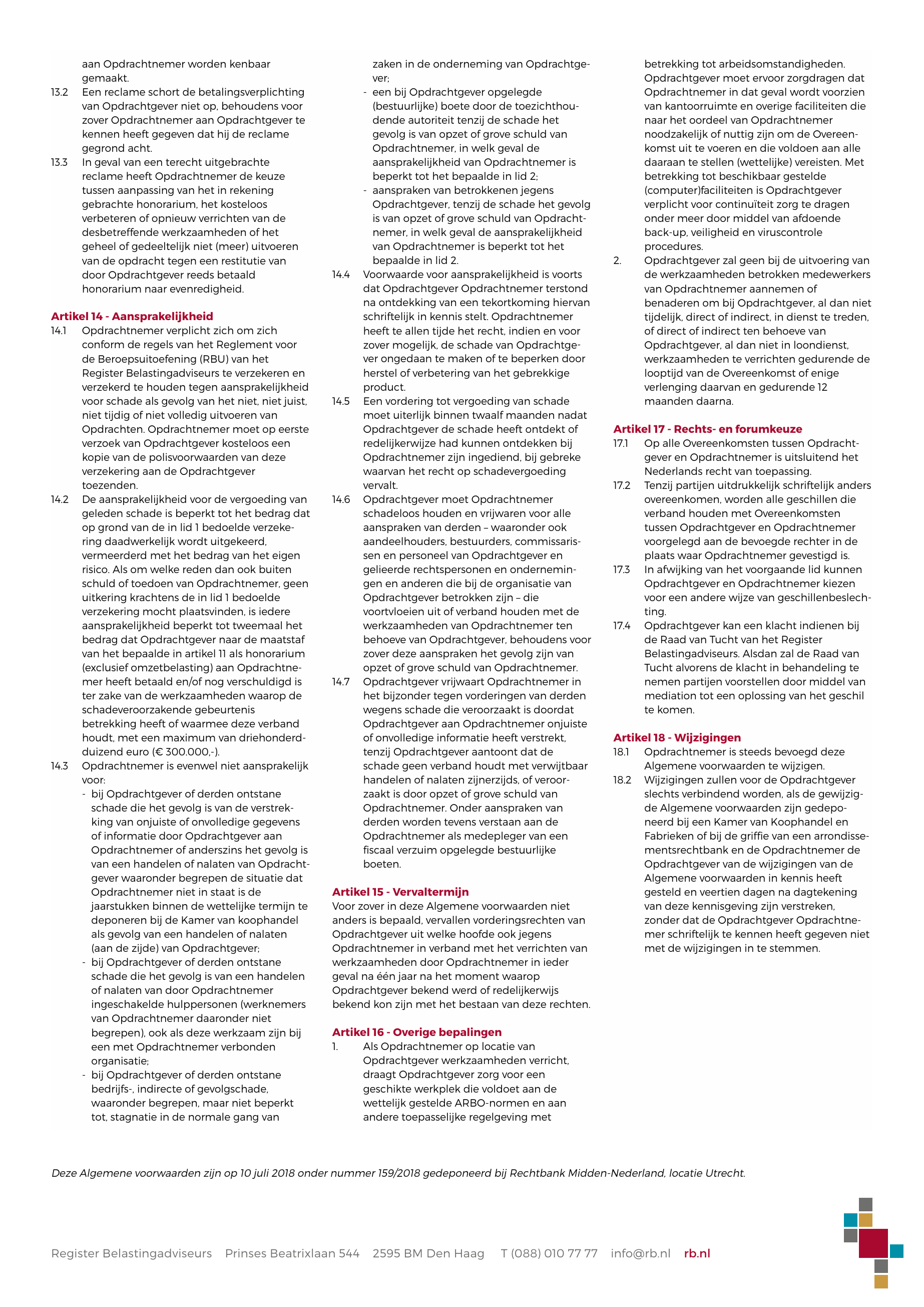 Algemene voorwaarden P4