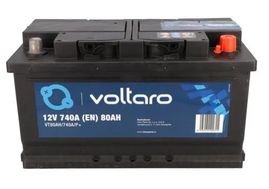 Akumuliatorius VOLTARO 80AH/740A/P+