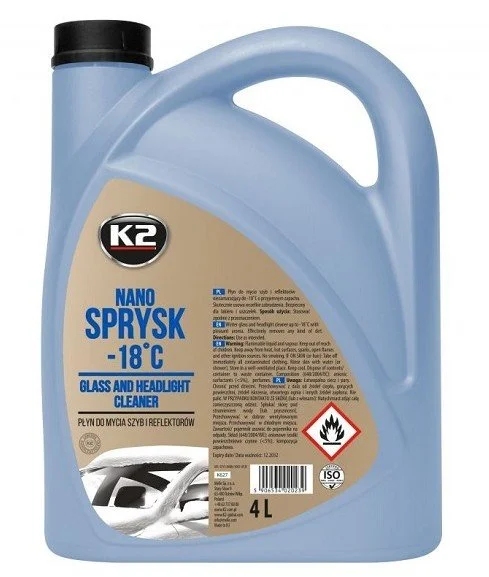 K627  K2 Stiklo plovimo skystis 4L -18 C