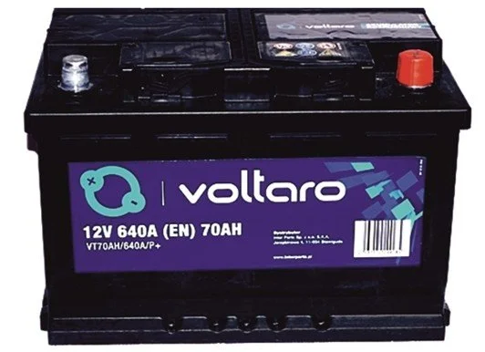 Akumuliatorius VOLTARO 70AH/640A/P+