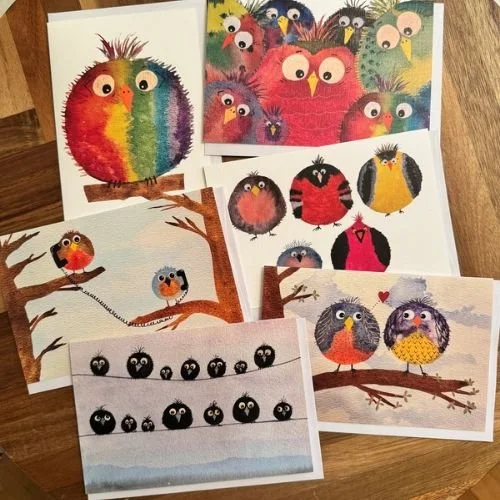 Whimsical Cards - 6-pack