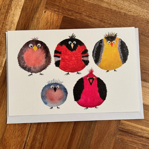 Five Birds 4"x 6" Cards