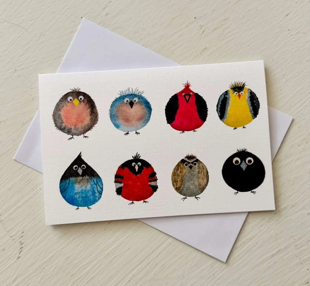 Eight Birds 4"x 6" Cards