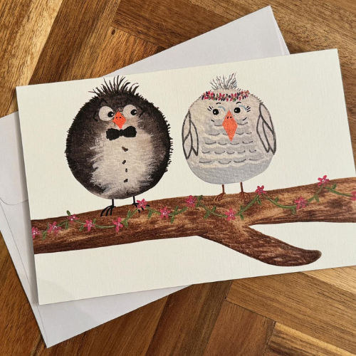 Wedding Birds 4"x 6" Card