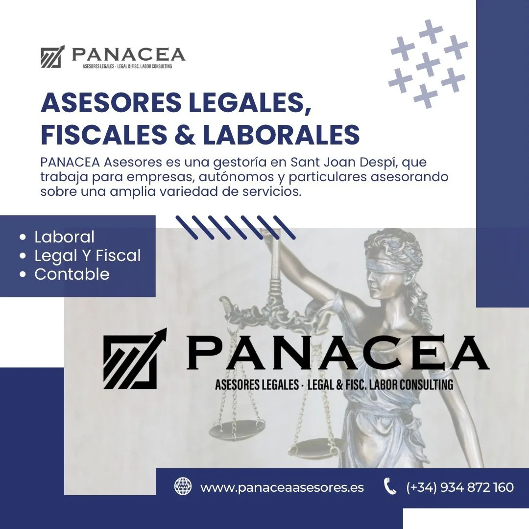 🏛️ Panacea Asesores Legales ofrece dos planes de servicio: Plan Aut&oacute;nomo y Plan Empresas. Ofrece:

▪️Asesor Personal
▪️Estudio de situaci&oacute;n
▪️Asesoramiento Contable + contabilidad
▪️Asesoramiento Laboral + n&oacute;minas
▪️Asesoramient
