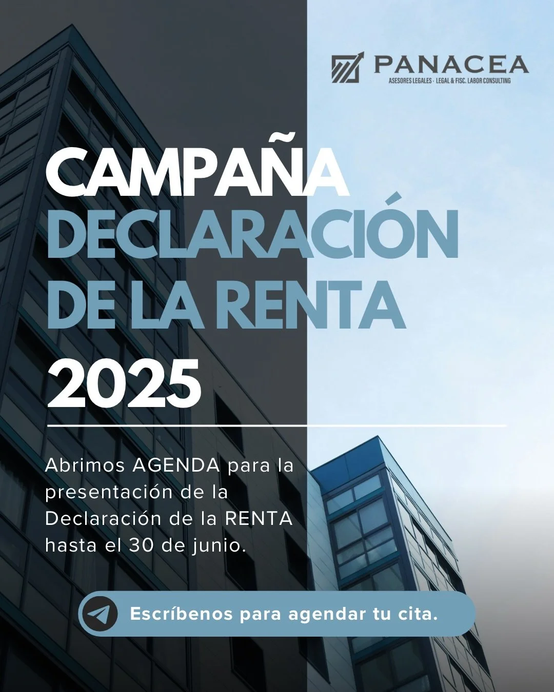 📣 &iexcl;Abrimos agenda para la Campa&ntilde;a de Renta!

Si quieres presentar tu declaraci&oacute;n sin errores, sin estr&eacute;s y aprovechando todas las deducciones posibles, ahora es el momento de reservar tu cita.

Nuestro equipo revisar&aacut