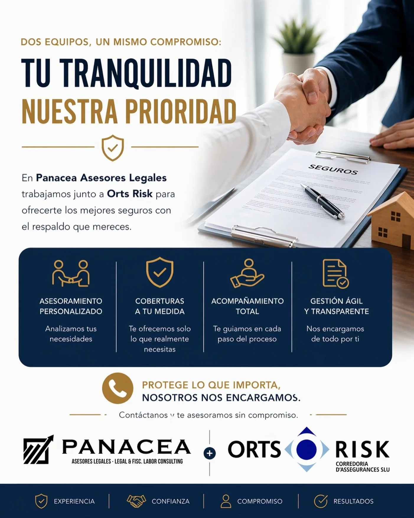 Elegir un seguro no deber&iacute;a ser complicado&hellip; pero muchas veces lo es. 

Entre tantas opciones, coberturas y letra peque&ntilde;a, es f&aacute;cil equivocarse ❌ 

Por eso, en Panacea Asesores Legales trabajamos junto a Orts Risk para ofre
