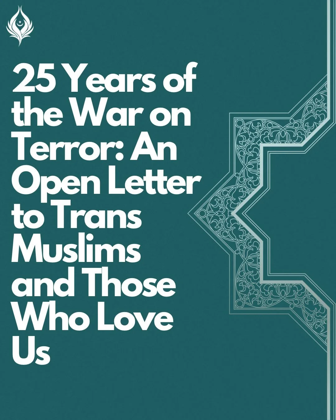 We mourn these past 25 years like we mourn the 500 before them. We mourn and we are guided towards action to build a liberated world.

This year marks 25 years since the launch of what&rsquo;s become known as the War on Terror (WOT). As majority Glob