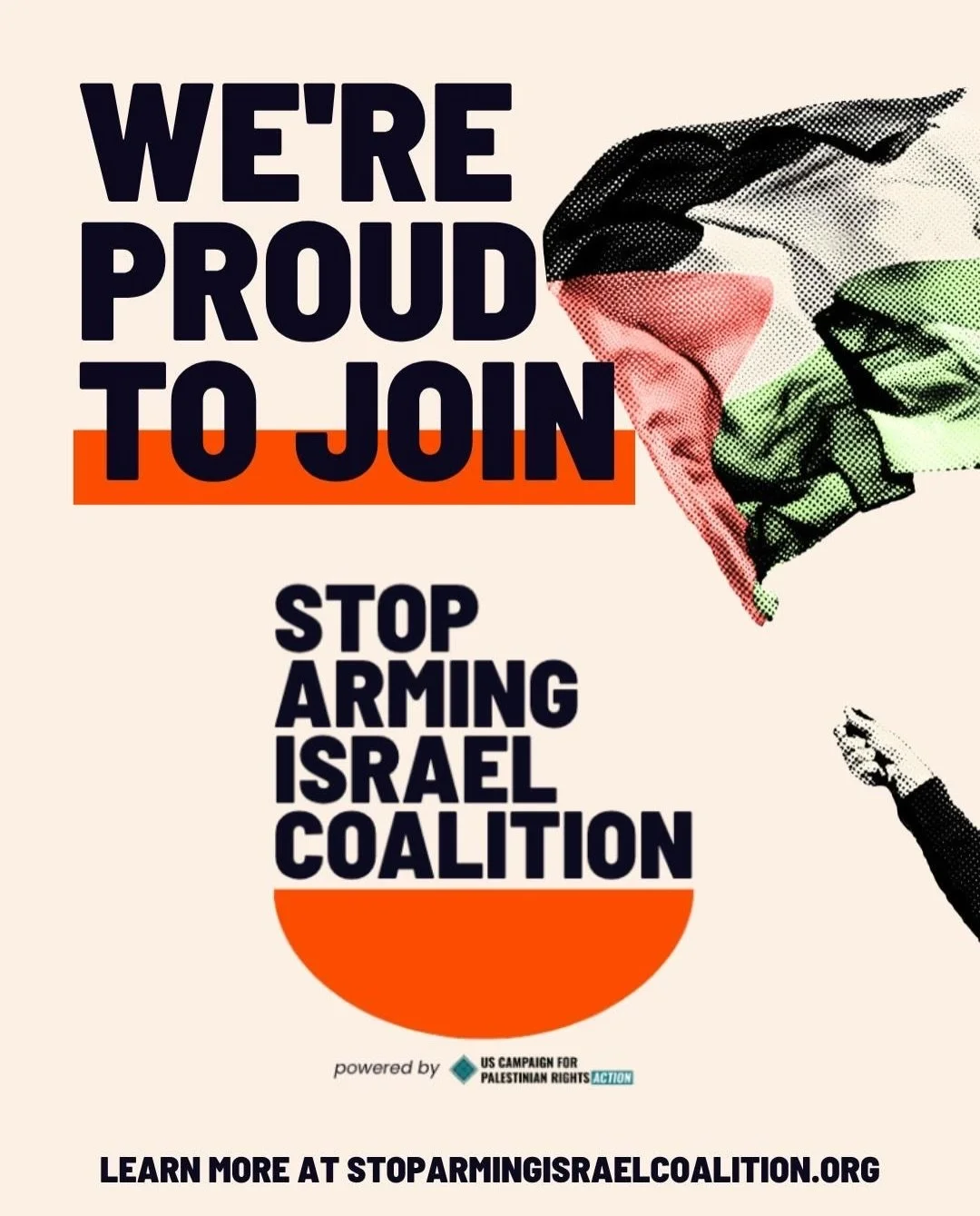 The Stop Arming Israel Coalition just launched, and we&rsquo;re proud to be part of it. 

In the face of rising fascism and repression, we need to move strategically, and we need to move together as a united front. The Stop Arming Israel Coalition wi