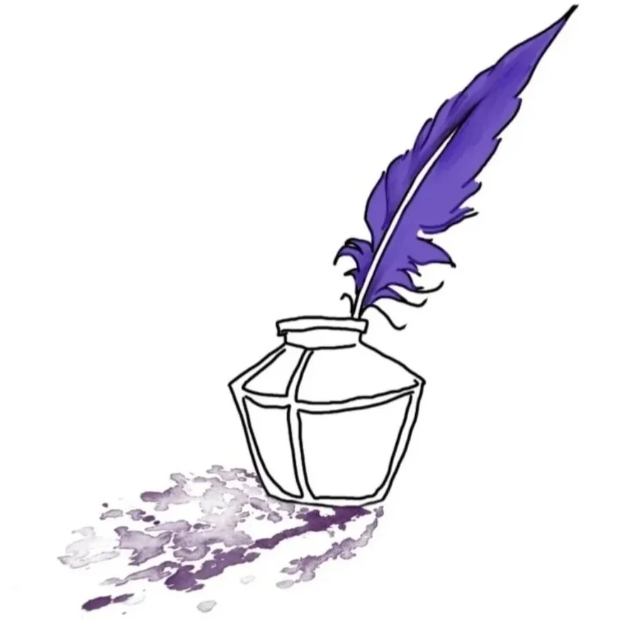 Watercolor illustration of a hand holding a black smartphone.