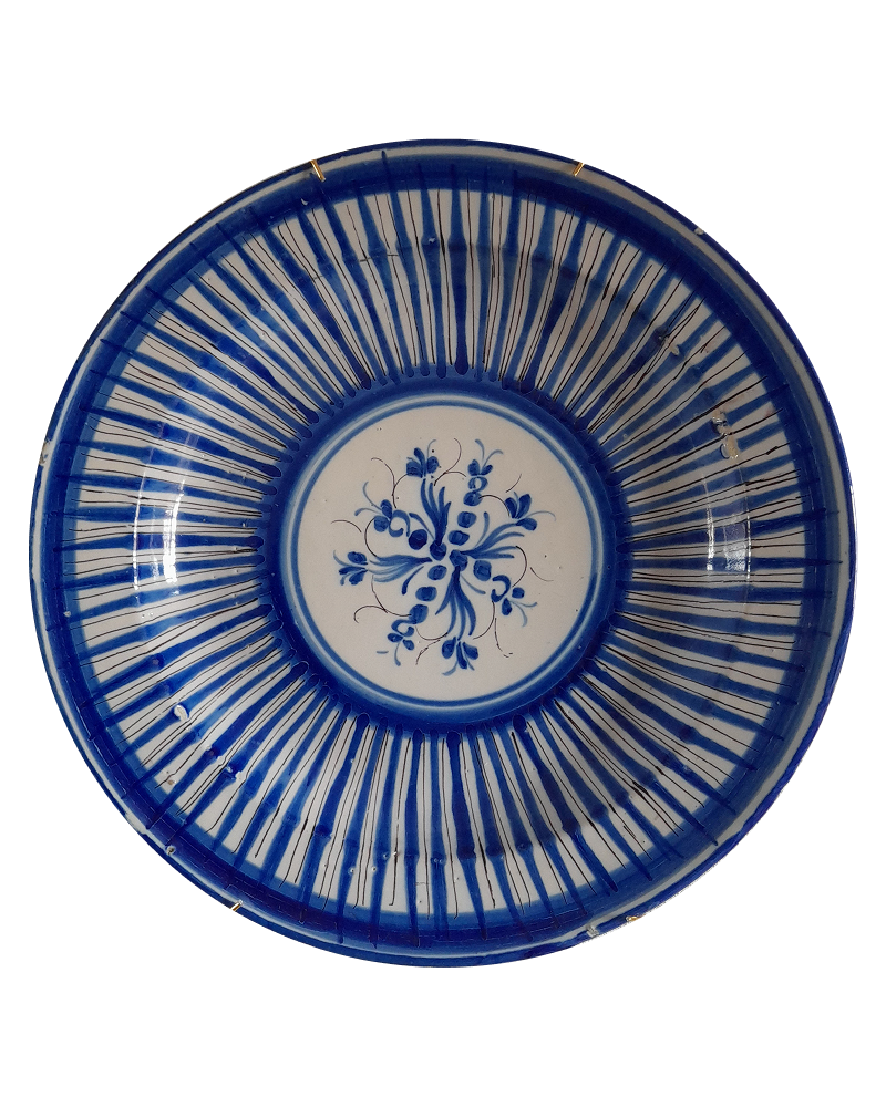 Antique “Rayas” Ceramic Wall Plate - Main - CASA PLETORICA.png