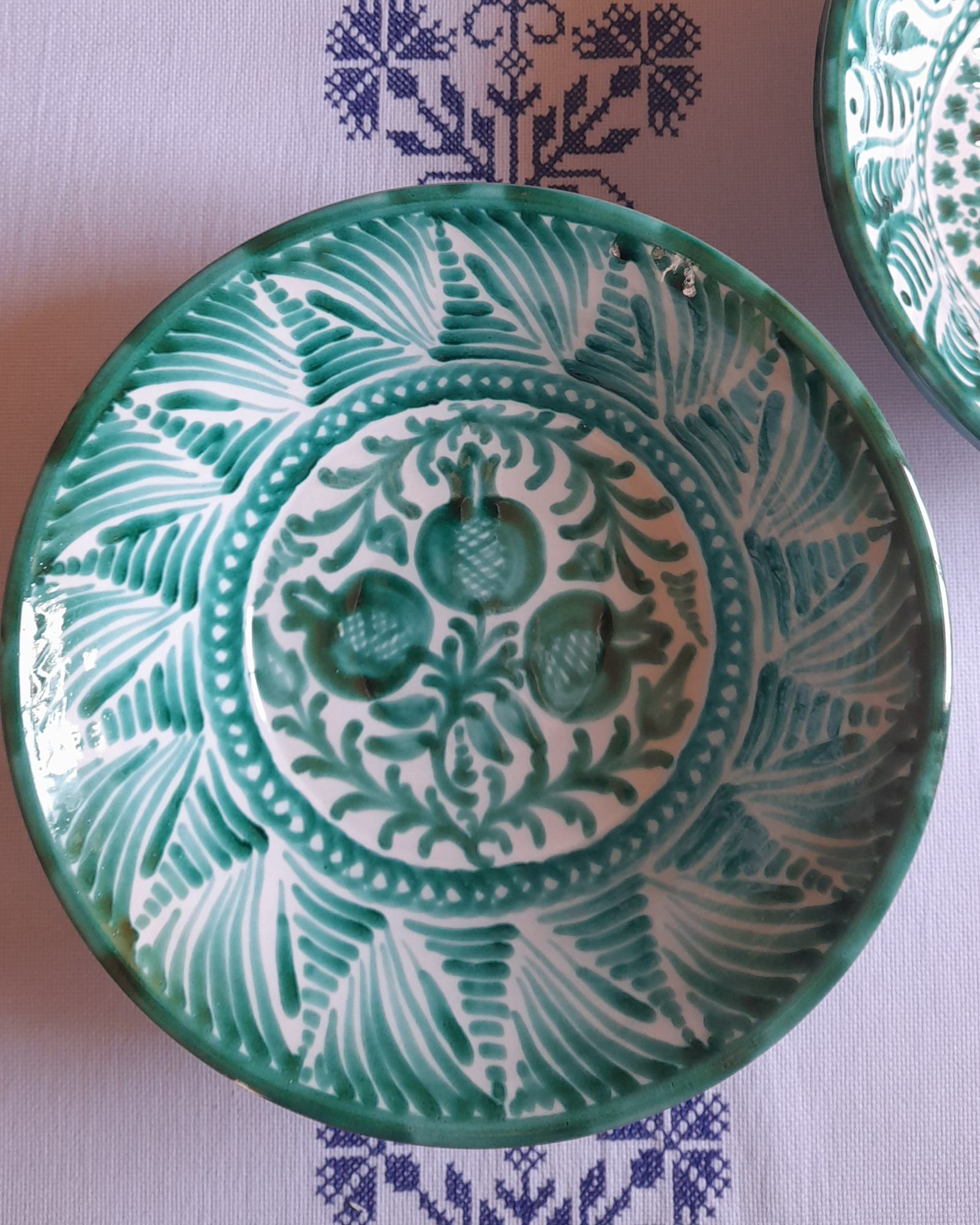 Granado Fajalauza Lebrillo Serving Bowl - Green - Main - CASA PLETÓRICA.png