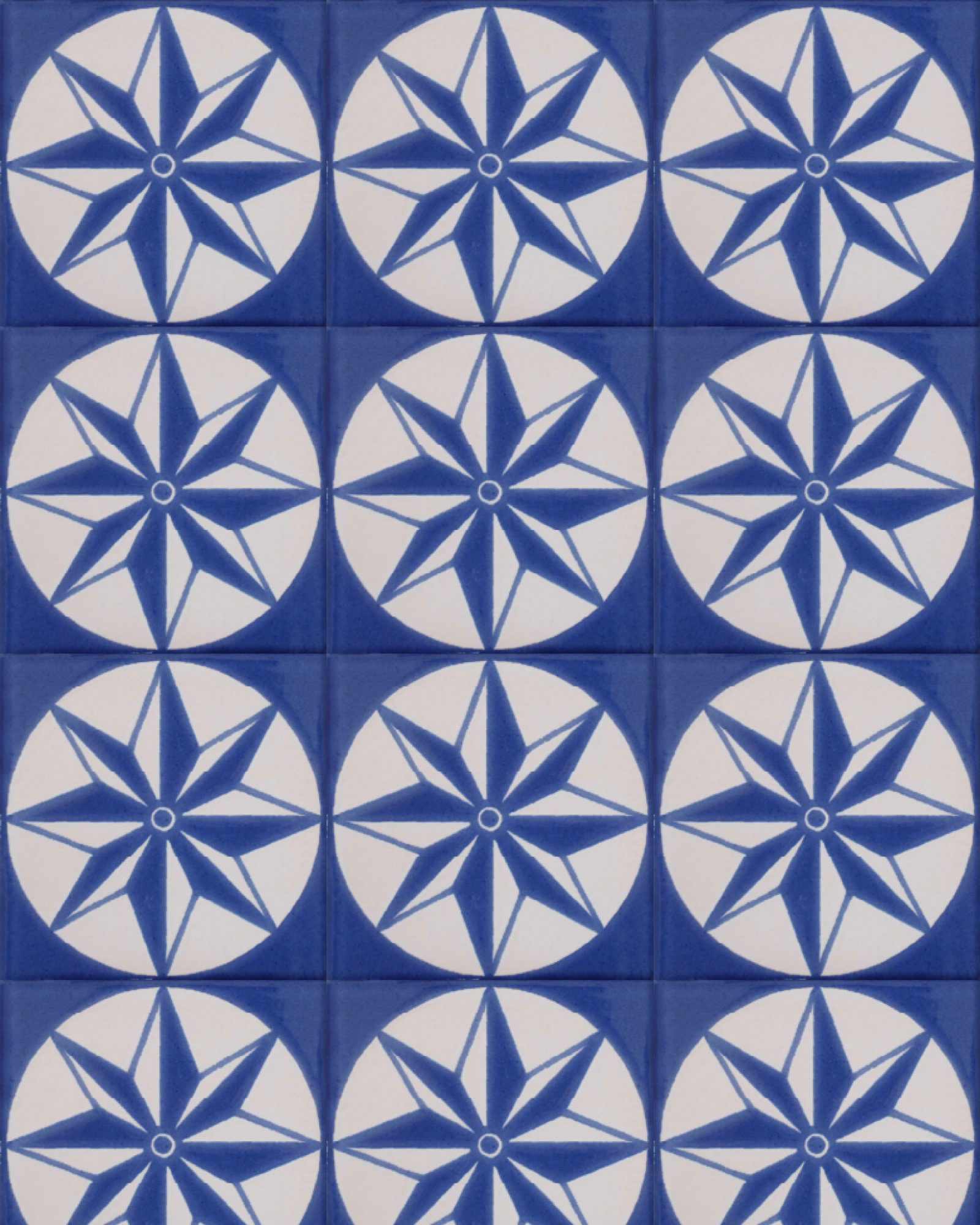Brujula 8-point star ceramic tile - Dark Blue - CASA PLETORICA-2.png