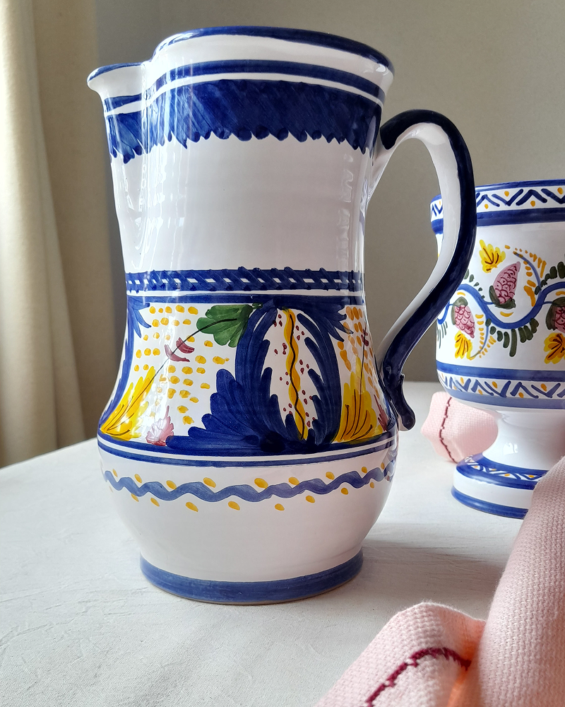 Vendimia Spanish Ceramic Pitcher - Table - CASA PLETORICA.png