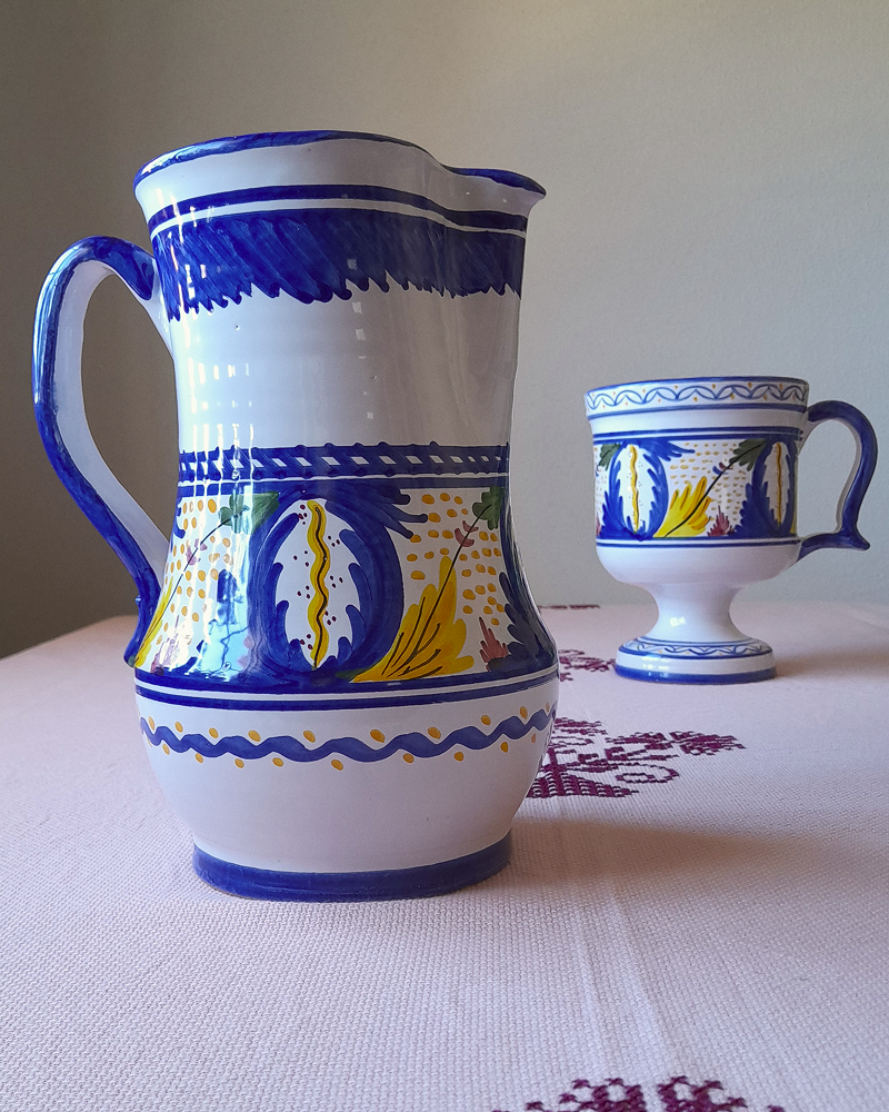 Vendimia Spanish Ceramic Vase and Pitcher -  CASA PLETORICA.png