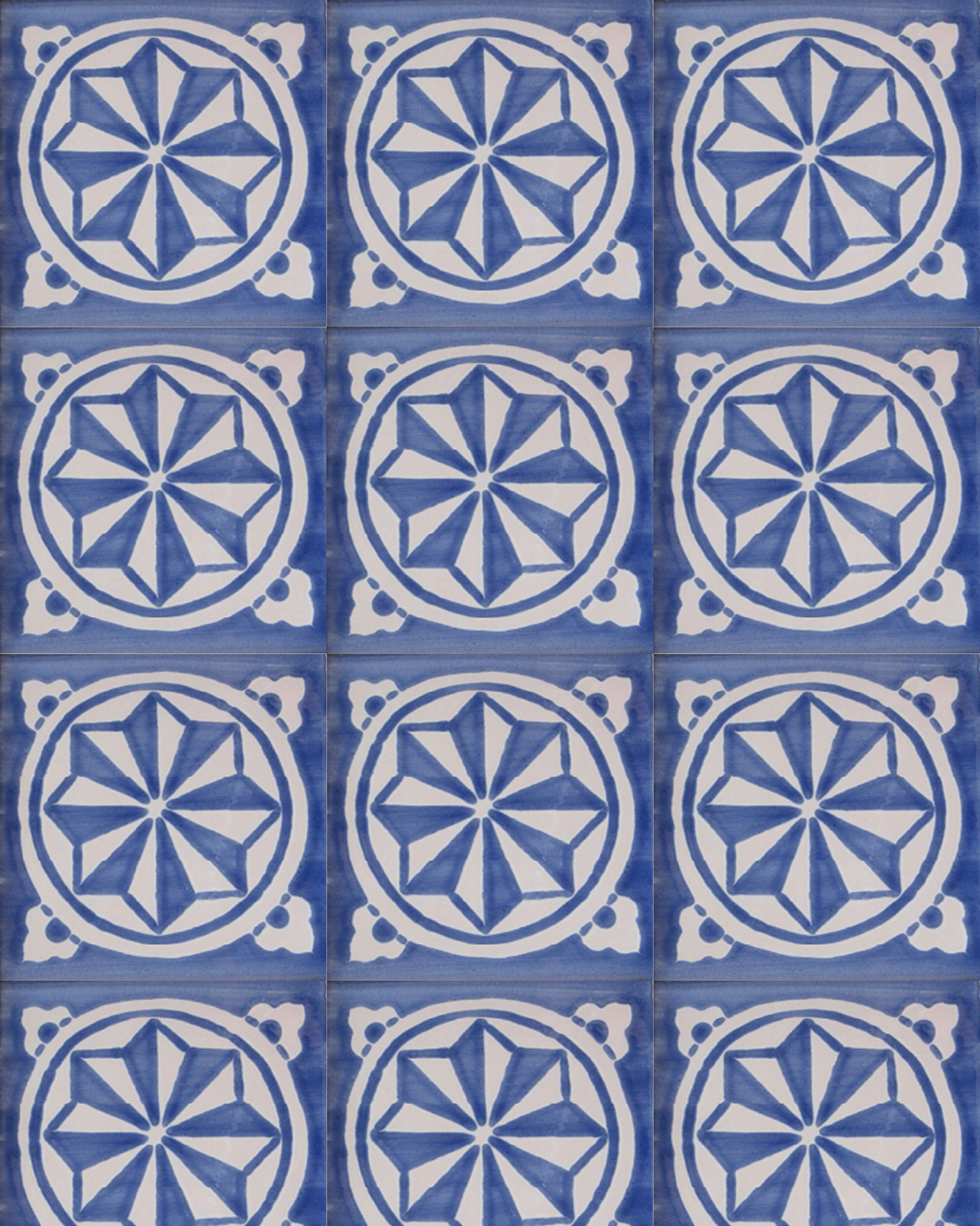 Brujula 8-point star ceramic tile - Blue - Wall - CASA PLETORICA.png