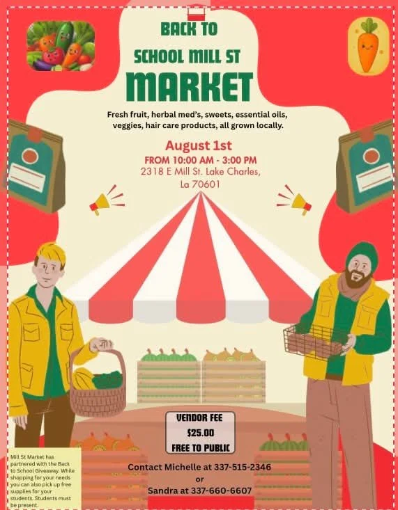 Back to School Mill St Market 