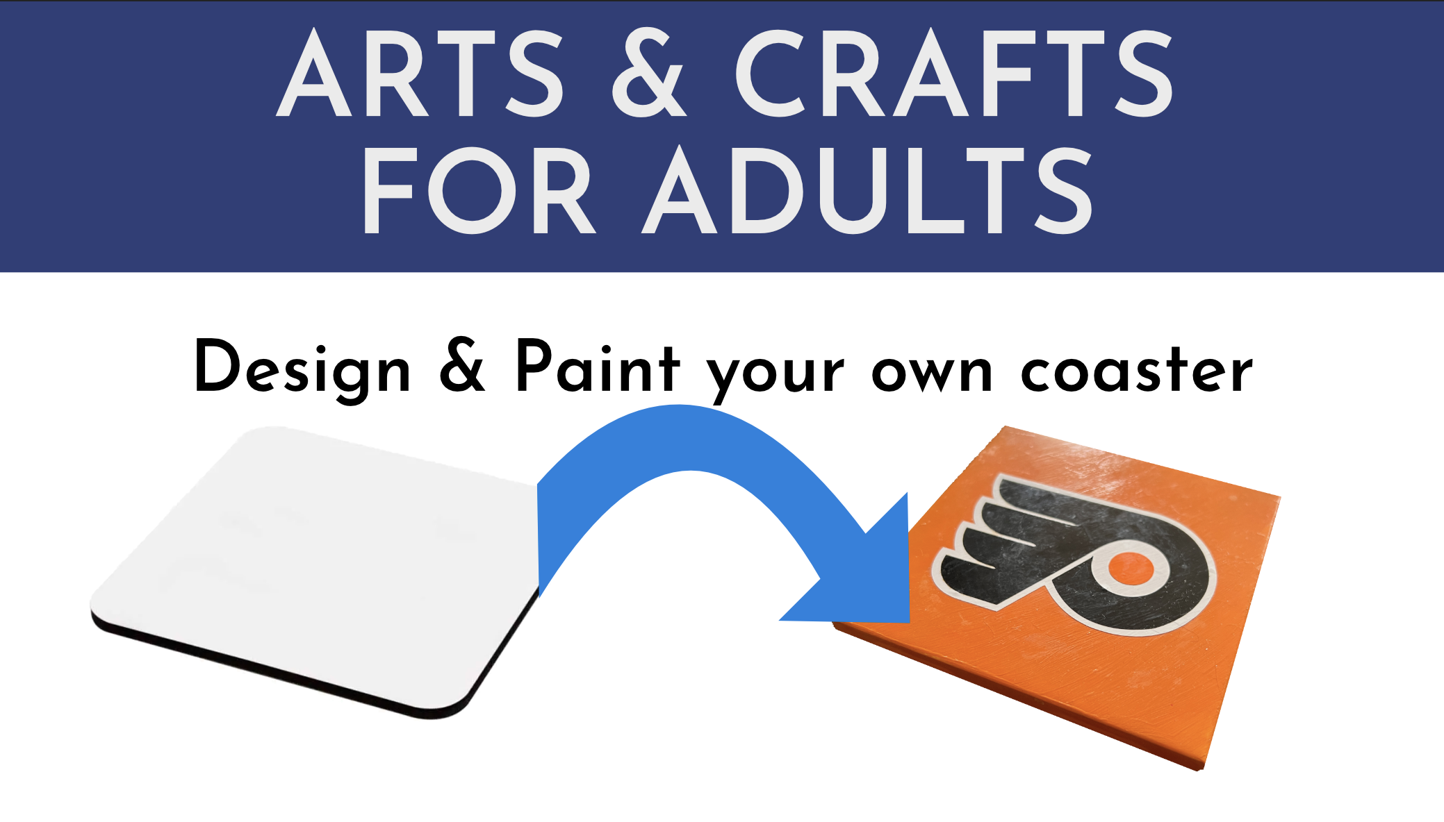 Arts and Crafts for Adults Taster Session - Design Your Own Coaster