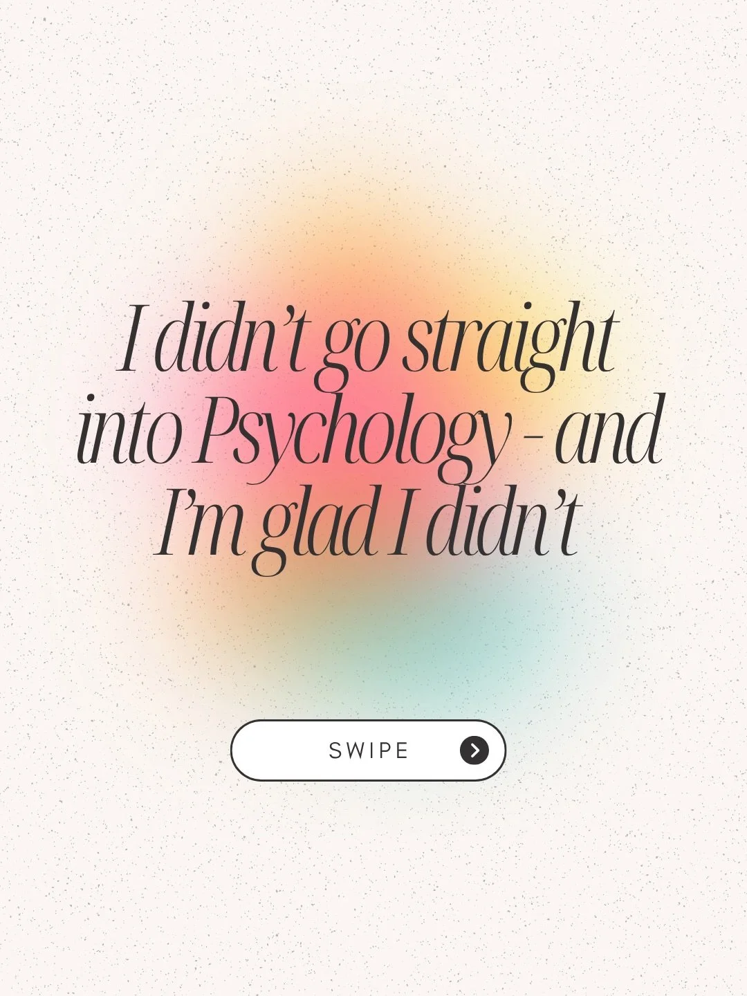 My path into psychology was not a straight one. Before this chapter, I had another career and the journey into this work took years of change, study, and commitment. 

Looking back I did not see that as lost time; I see it as part of what shaped me. 