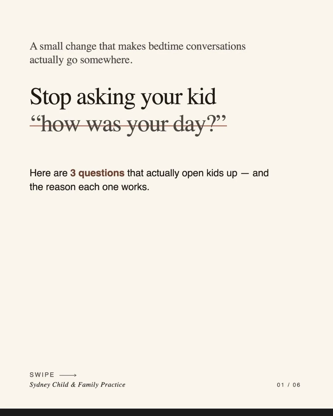 &ldquo;How was your day?&rdquo; - a question that is often asked at the end of a kid&rsquo;s day, but rarely gets a response. To put it simply, their brain isn&rsquo;t ready for it. They&rsquo;re tired, overstimulated, hungry, and dysregulated. Being