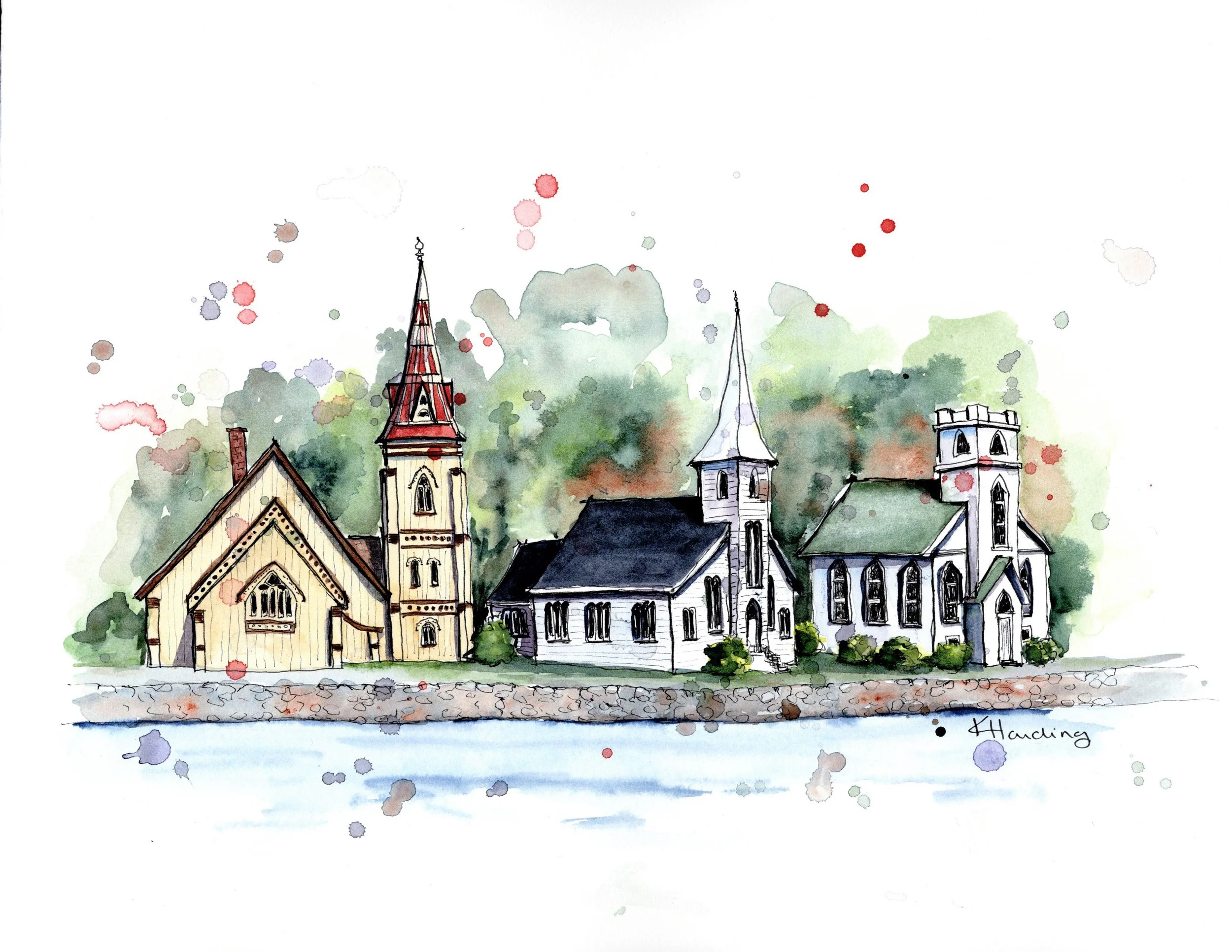 "Mahone Bay Churches"  NS