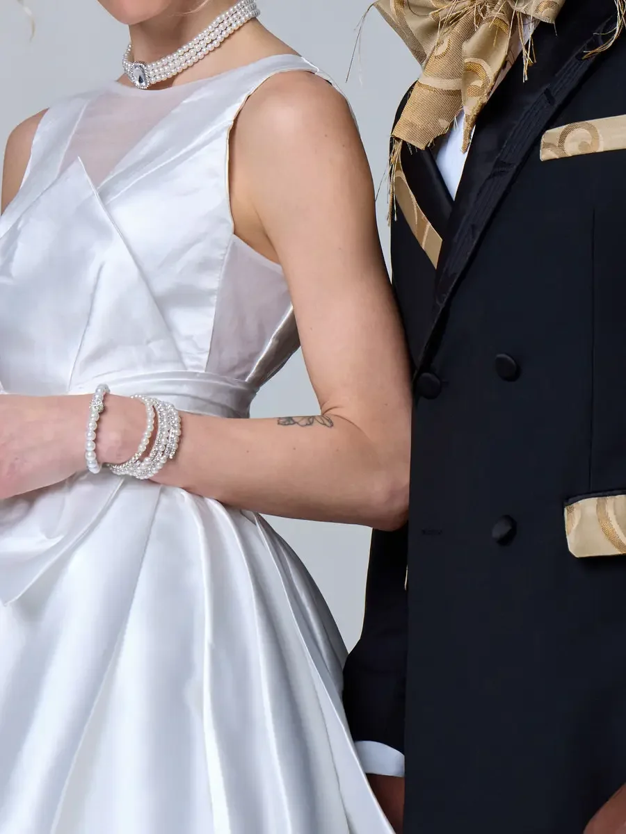 New York Bridal Fashion Week photography — JUS10H Creamsicle Graffiti by Scott Parker Photo