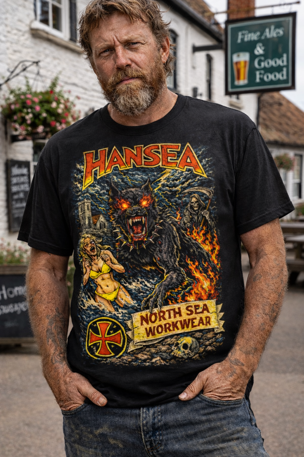 Hansea Black Shuck T-Shirt
