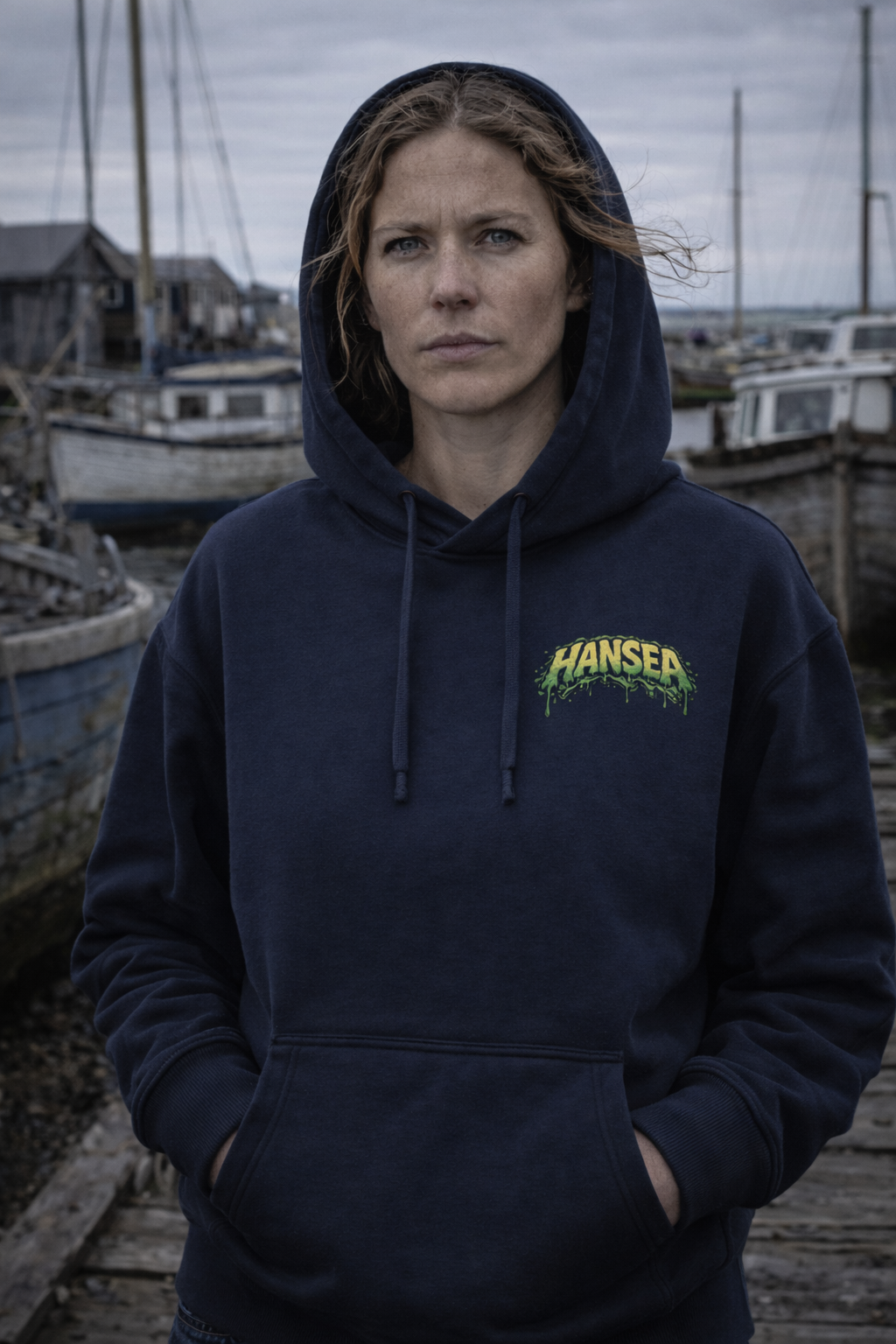 Hansea Green Slime Heavyweight Hoodie