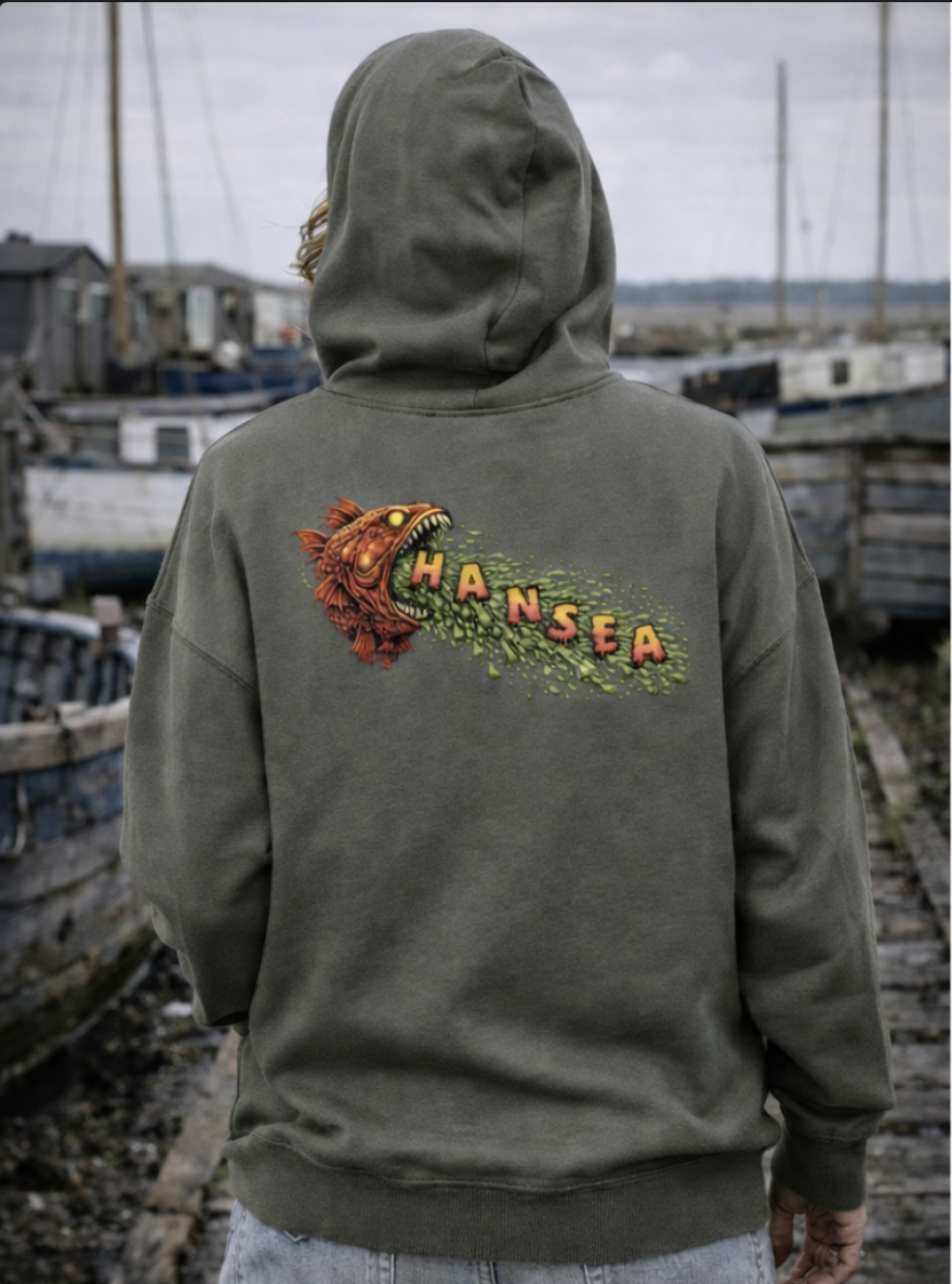 Hansea Fish Puke Heavyweight Hoodie