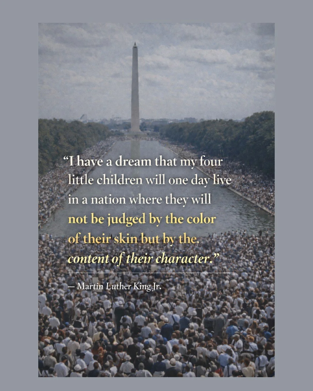 A good reminder that a good government treats everyone equally under the law.