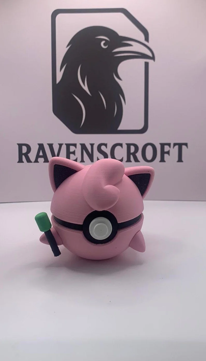 3D-Printed Jigglypuff ball