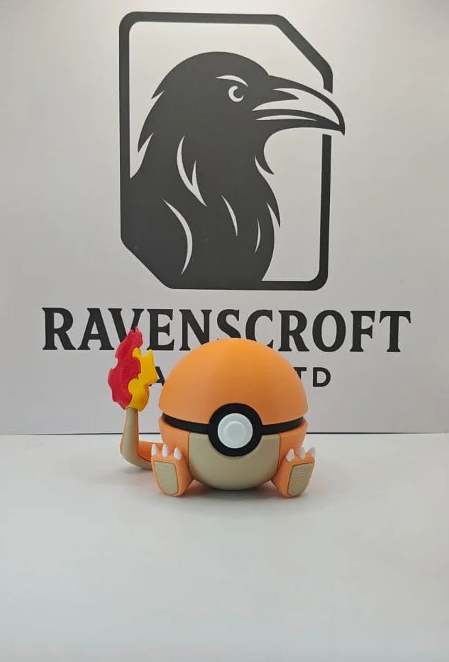 Charmander Character Ball | 3D Printed Display Collectable
