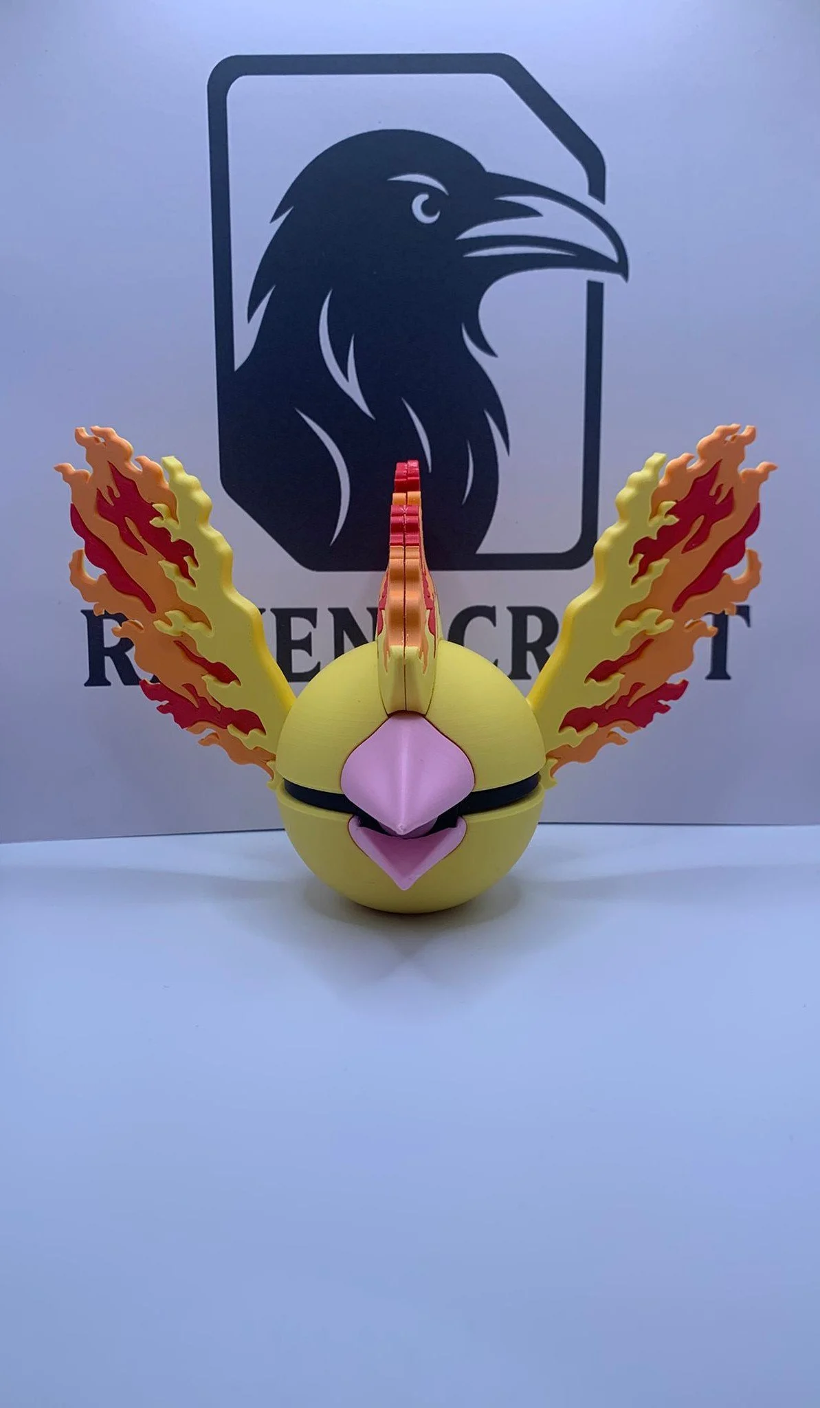 Moltres Character Ball | 3D Printed Display Collectable