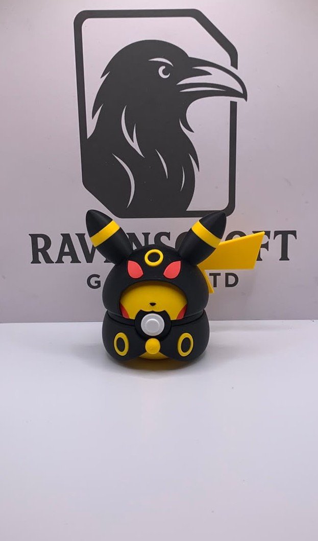 Pikachu Umbreon Poncho  Character Ball | 3D Printed Display Collectable