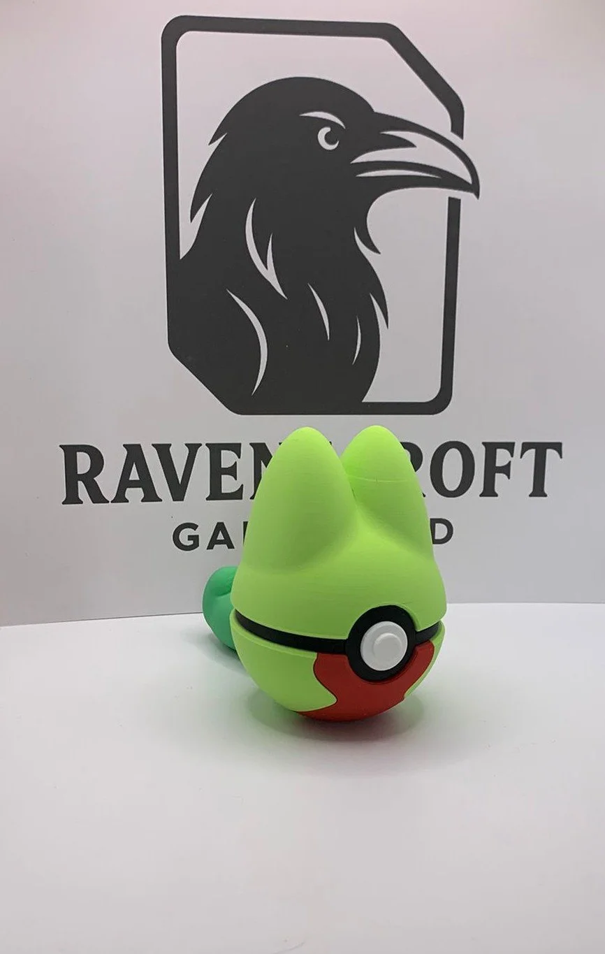 Treecko Character Ball | 3D Printed Display Collectable