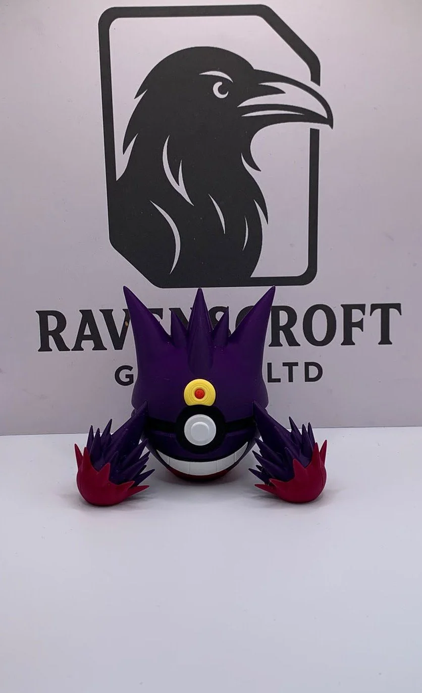 Mega Gengar Character Ball | 3D Printed Display Collectable