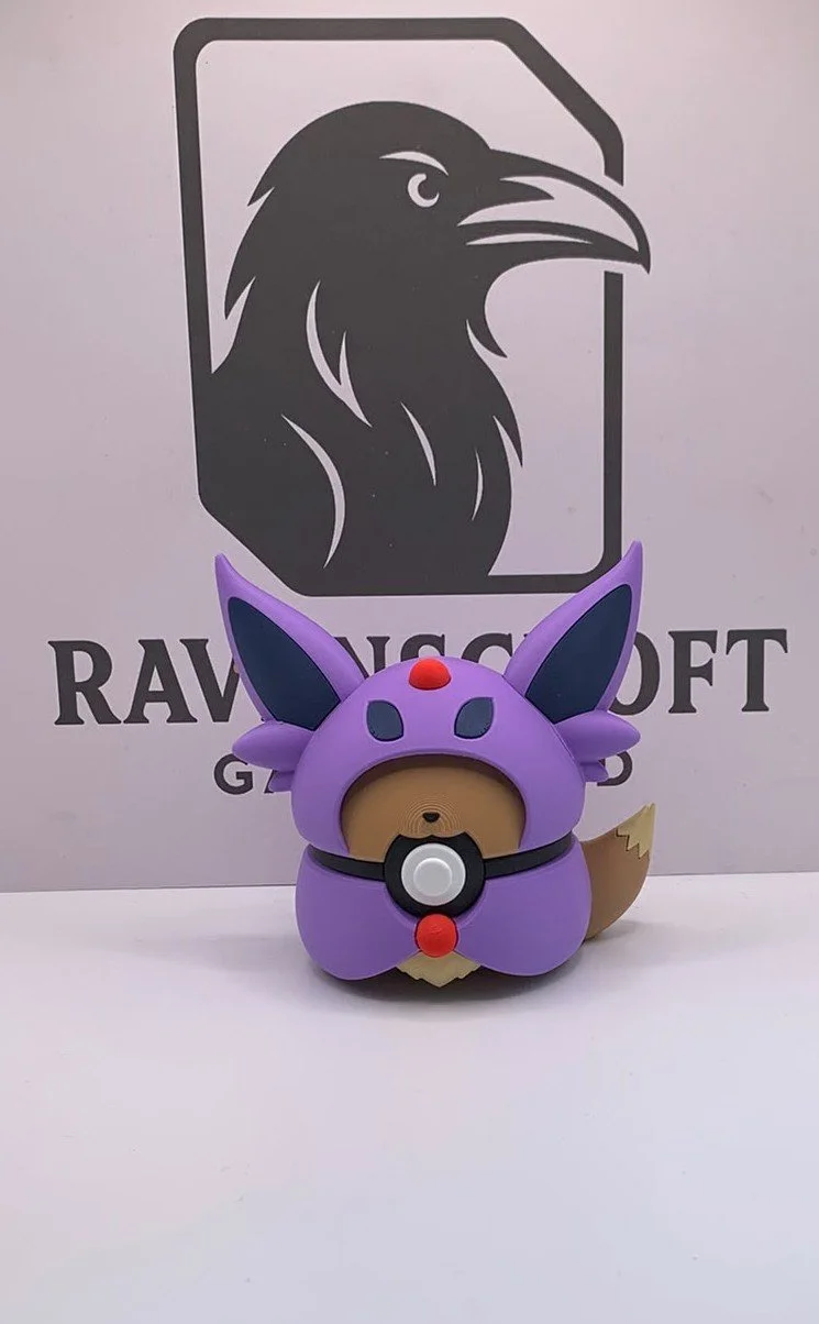 Eevee Espeon Poncho  Character Ball | 3D Printed Display Collectable