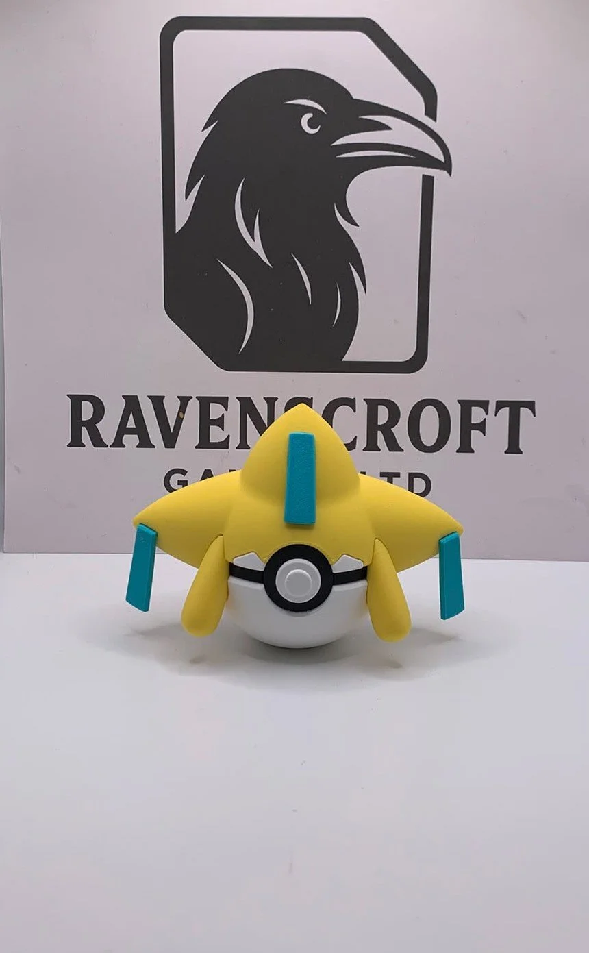 Jirachi Character Ball | 3D Printed Display Collectable