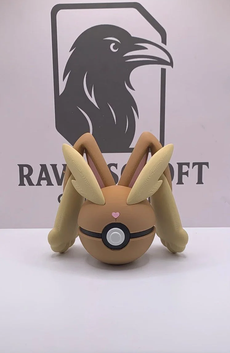 Lopunny  Character Ball | 3D Printed Display Collectable