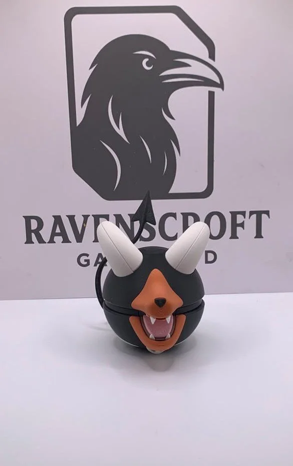 Houndoom  Character Ball | 3D Printed Display Collectable