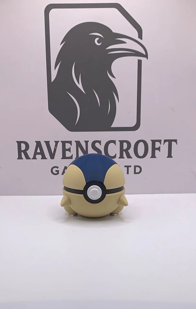 Cyndaquil Character Ball | 3D Printed Display Collectable