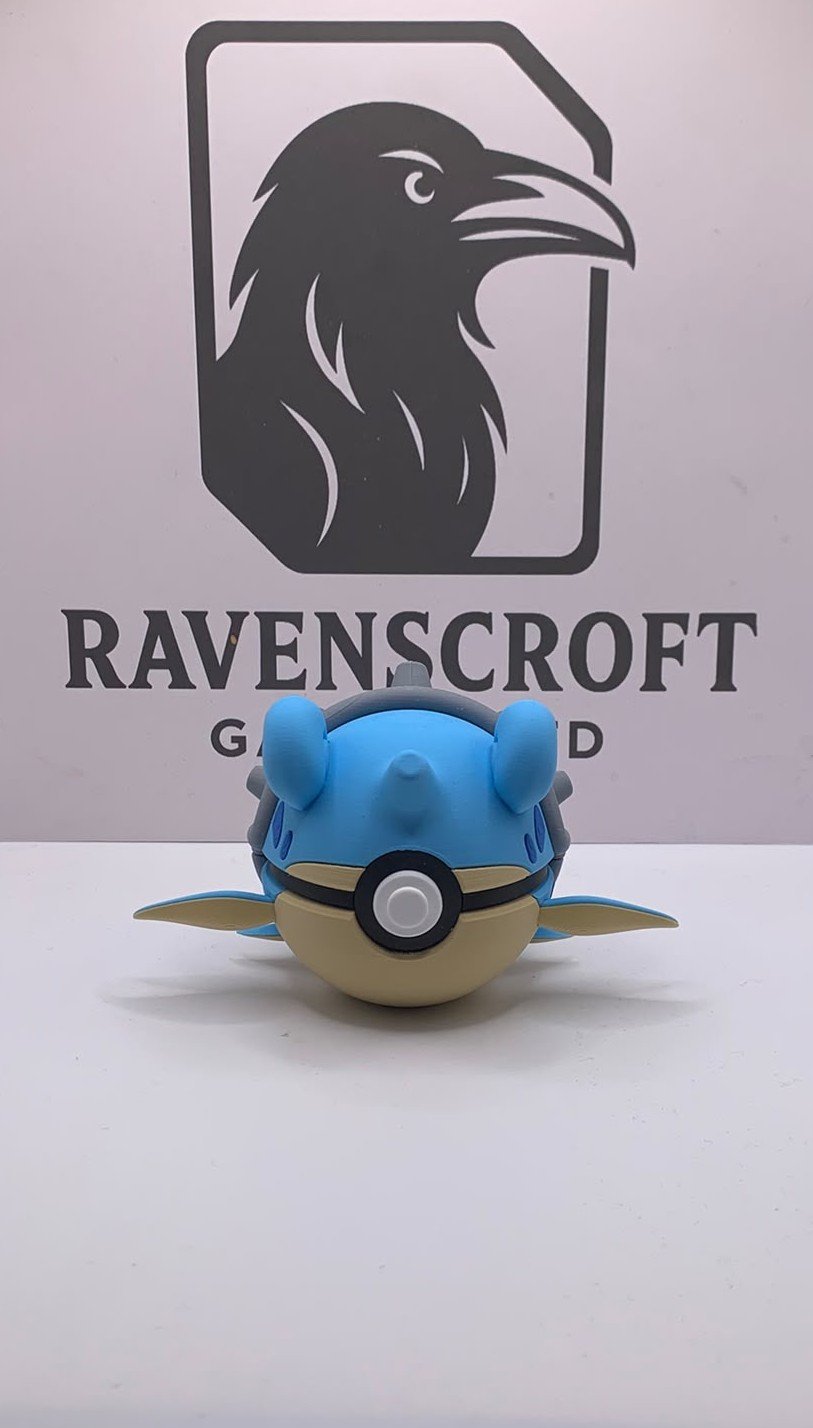 Lapras Character Ball | 3D Printed Display Collectable