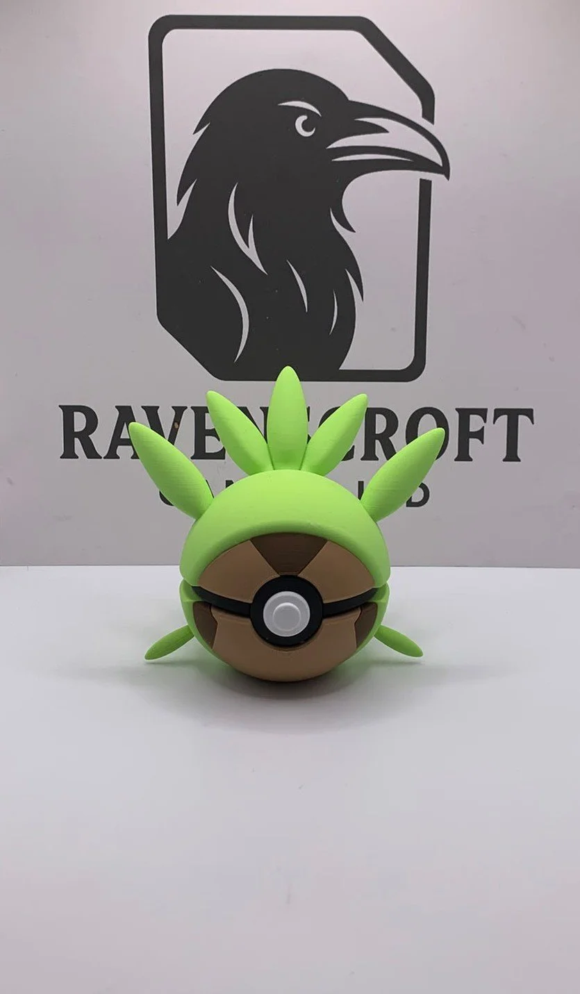 Chespin Character Ball | 3D Printed Display Collectable