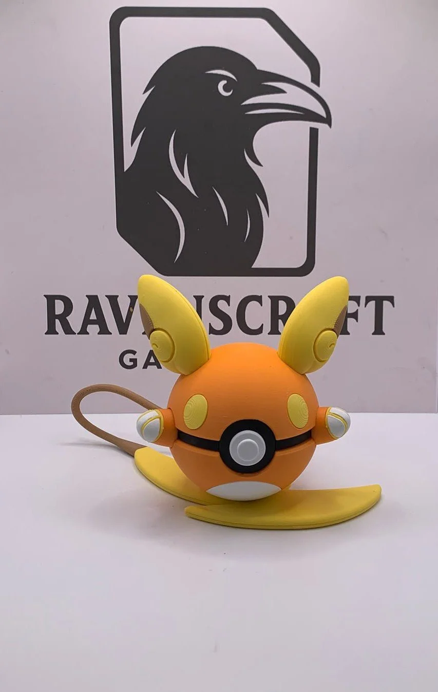 Alolan Raichu Character Ball | 3D Printed Display Collectable