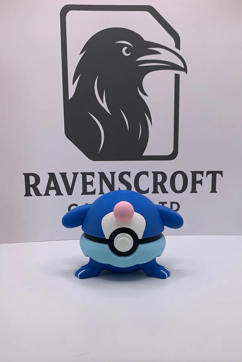 Popplio Character Ball | 3D Printed Display Collectable