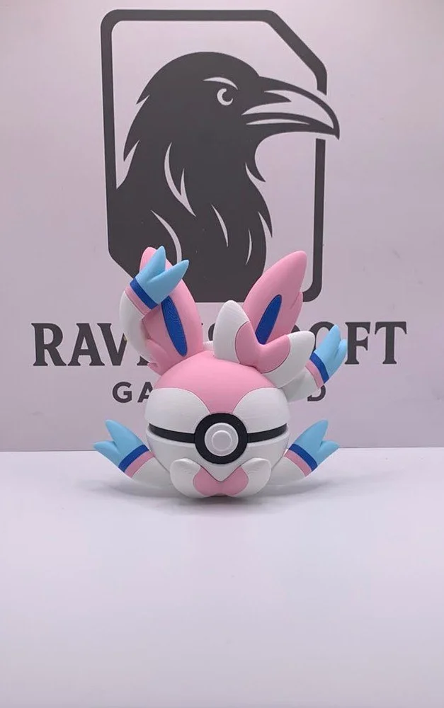 Sylveon Character Ball | 3D Printed Display Collectable
