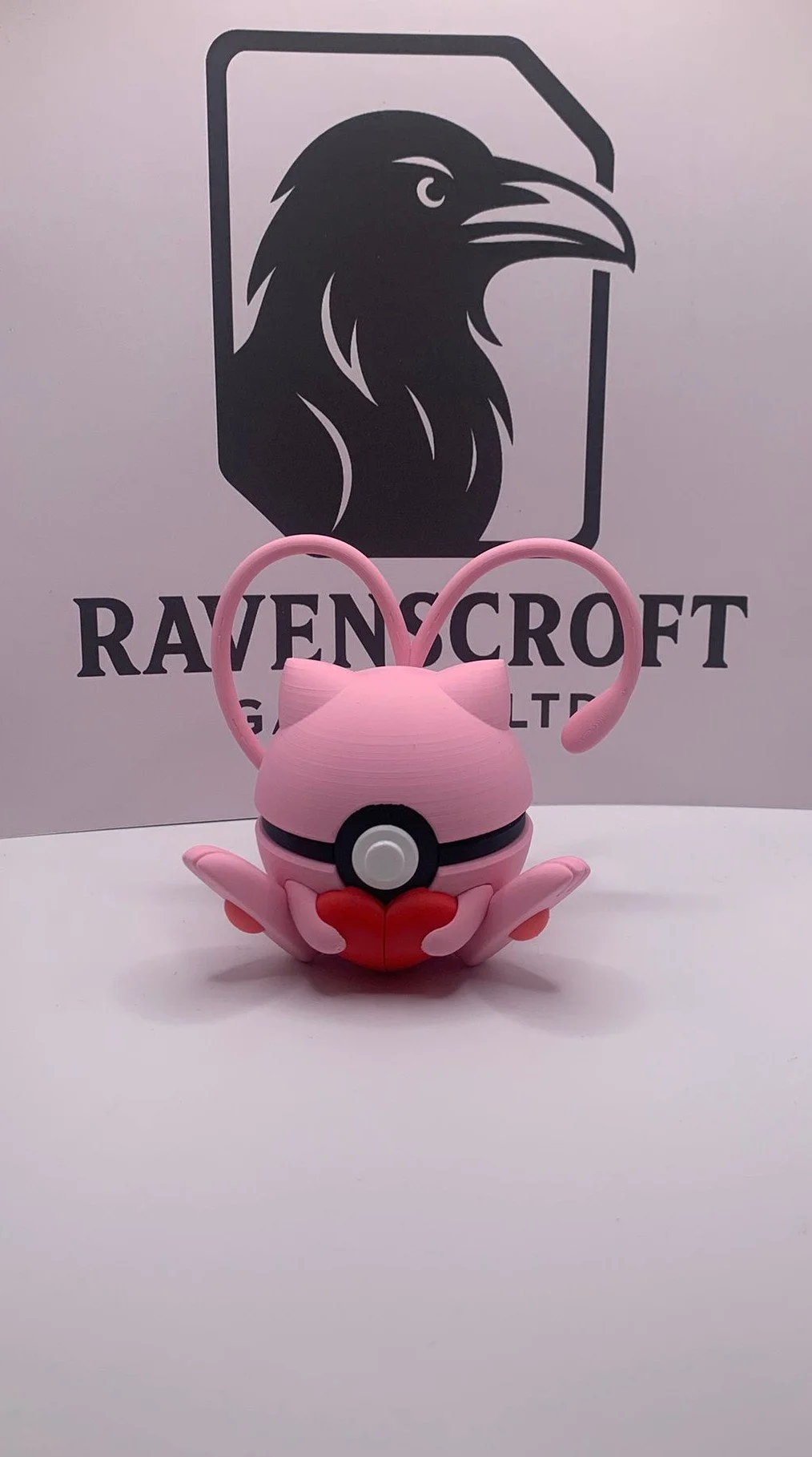 Valentines Mew Character Ball | 3D Printed Display Collectable (Copy)