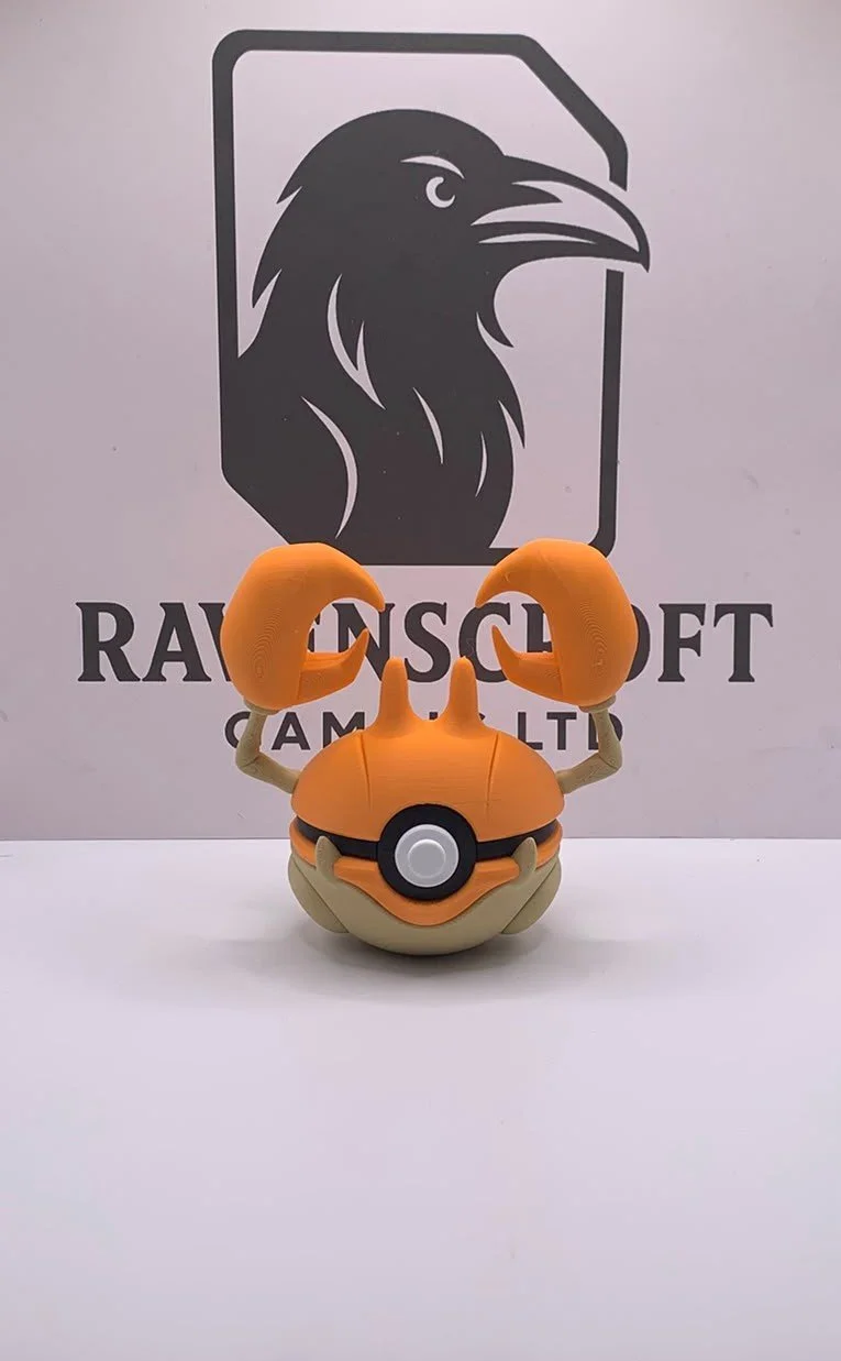 Krabby Character Ball | 3D Printed Display Collectable