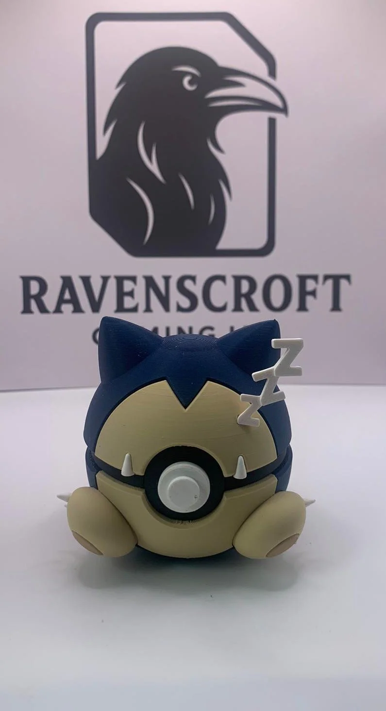 3D-Printed Snorlax ball